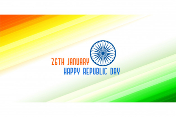 Tricolor banner for indian republic day Tricolor banner for indian republic day