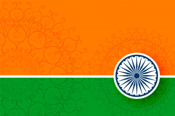 Tricolour indian flag background Free Vector Tricolour indian flag background Free Vector