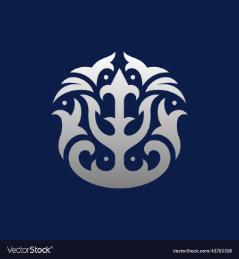 trident ornate luxury abstract creative logo trident ornate luxury abstract creative logo