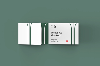 Trifold Landscape Brochure Mockup trifold a5 mockup downland and have fun! 20 