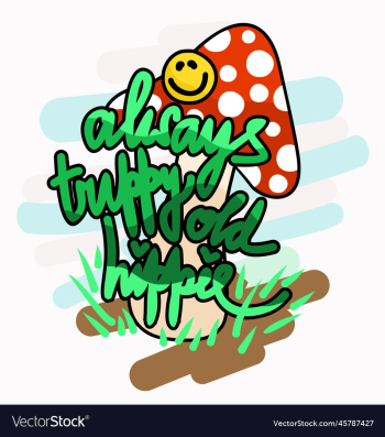 trippy retro hippie mushroom sile trippy retro hippie mushroom sile