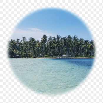 Tropical beach png badge sticker, | Free PNG - rawpixel Tropical beach png badge sticker, | Free PNG - rawpixel