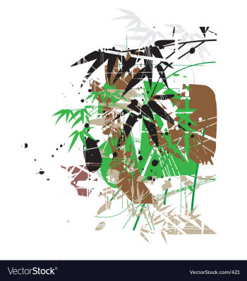 Tropical garden greens vector image Tropical garden greens vector image