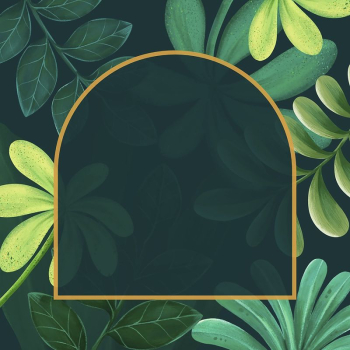 Tropical leaves frame background, botanical | Free Photo Illustration - rawpixel