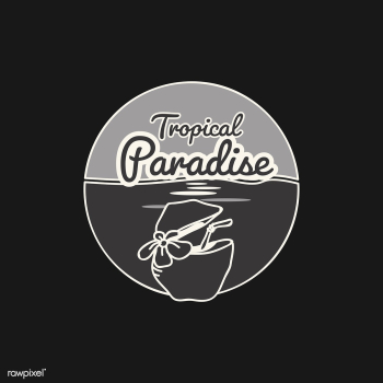 Tropical paradise badge | Free stock vector - 592616 Tropical paradise badge | Free stock vector - 592616
