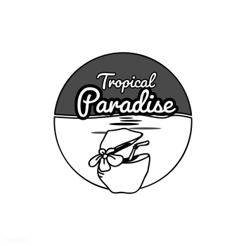 Tropical paradise badge | Free stock vector - 592653 Tropical paradise badge | Free stock vector - 592653