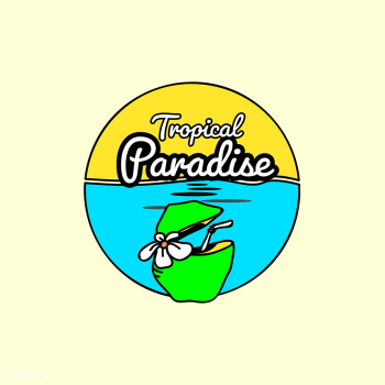 Tropical paradise badge | Free stock vector - 592655 Tropical paradise badge | Free stock vector - 592655