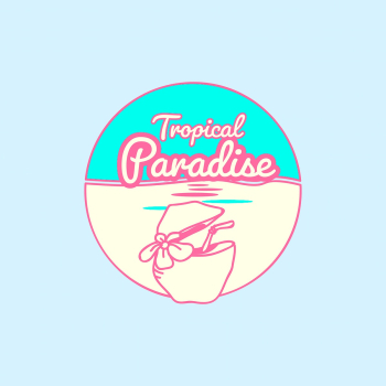 Tropical paradise badge | Free stock vector - 592677 Tropical paradise badge | Free stock vector - 592677