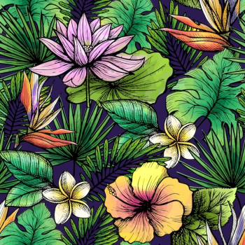 Tropical Seamless Pattern