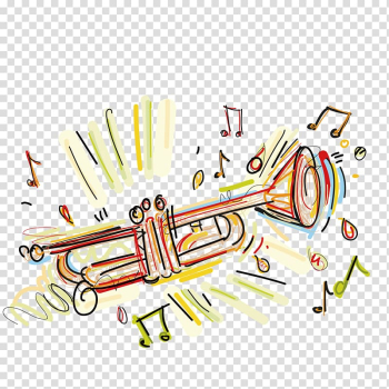 Trumpet Drawing Music Guitar, Color trumpet transparent background PNG clipart Trumpet Drawing Music Guitar, Color trumpet transparent background PNG clipart