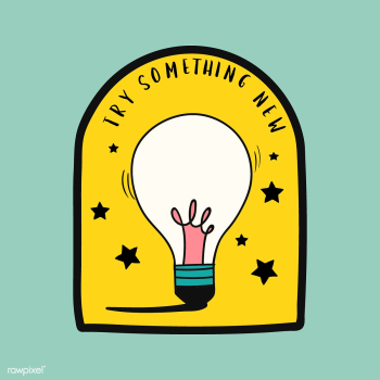 Try something new quote illustration | Free stock vector - 472298 Try something new quote illustration | Free stock vector - 472298
