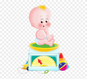 Tubes Various Characters Png - Baby In A Weighing Scale