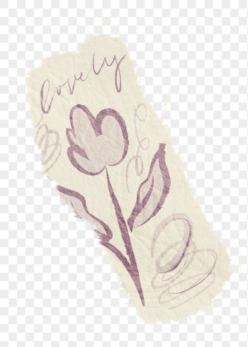 Tulip flower png doodle sticker, | Free PNG - rawpixel