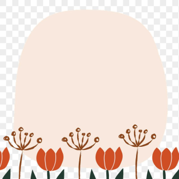 Tulip flower png frame sticker, | Free PNG - rawpixel