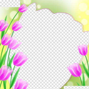 Tulip frame Flower Illustration, tulip transparent background PNG clipart Tulip frame Flower Illustration, tulip transparent background PNG clipart