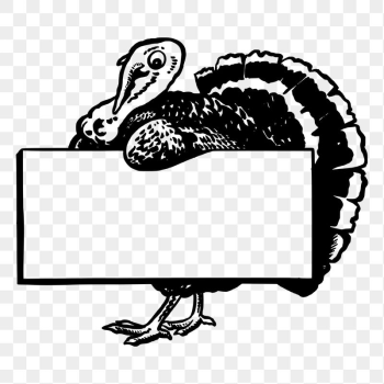 Turkey frame png sticker, vintage | Free PNG - rawpixel