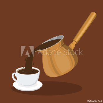 Turkish coffee making Turkish coffee making