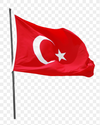 Turkish flag png sticker, transparent | Free PNG - rawpixel