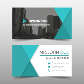 Turquoise business card Turquoise business card