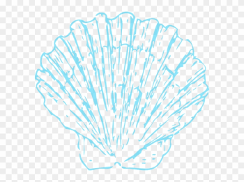Free: Turquoise Shell Opaque Clip Art At Clker - Seashell Wedding Clip ...