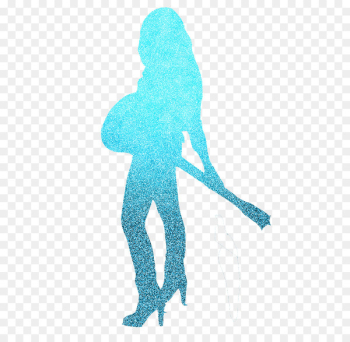 Turquoise Silhouette Organism Demi Lovato - Silhouette 