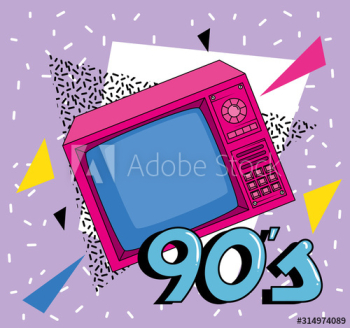 tv of nineties retro style design tv of nineties retro style design