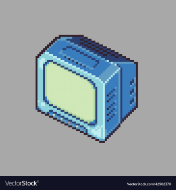 tv pixel art design for game d