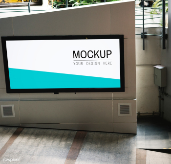 TV screen mockup at walkway | Free stock psd mockup - 534735 TV screen mockup at walkway | Free stock psd mockup - 534735