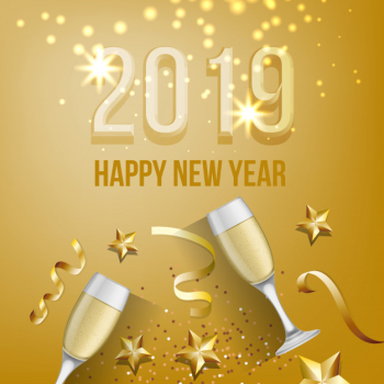 Twenty Nineteen New year card design