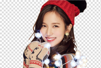 TWICE Heart Shaker , woman wearing knit cap transparent background PNG clipart TWICE Heart Shaker , woman wearing knit cap transparent background PNG clipart