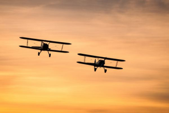 two biplanes on flight two biplanes on flight