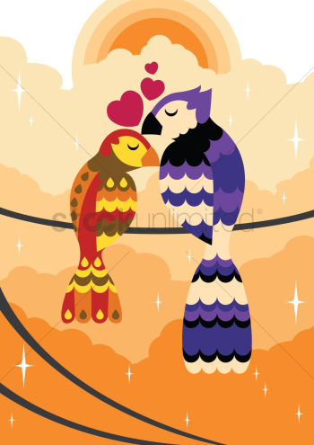 Two birds in love Two birds in love