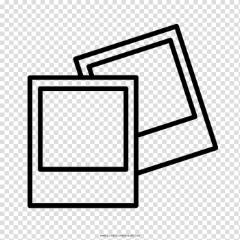 Two black frames , Computer Icons Polaroid Corporation Drawing , polaroid transparent background PNG clipart