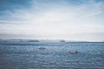 Two Boats in Ocean Two Boats in Ocean