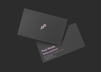 Two business cards mockup, black | Free PSD Mockup - rawpixel