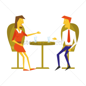 Two business people discussing Two business people discussing