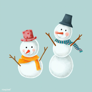 Two cute Christmas snowman illustrations | Free stock vector - 488831 Two cute Christmas snowman illustrations | Free stock vector - 488831