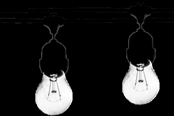 Two Lighted Bulbs Two Lighted Bulbs