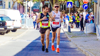 Two Men Racing Each Other Two Men Racing Each Other