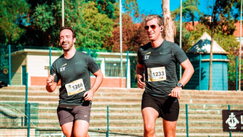 Two Men Running Two Men Running
