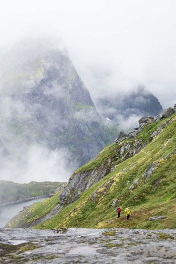 two people hiking two people hiking