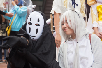 Two People in Cosplay Costume Two People in Cosplay Costume