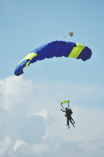 Two People Parachuting Two People Parachuting