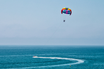 Two People Parasailing Two People Parasailing