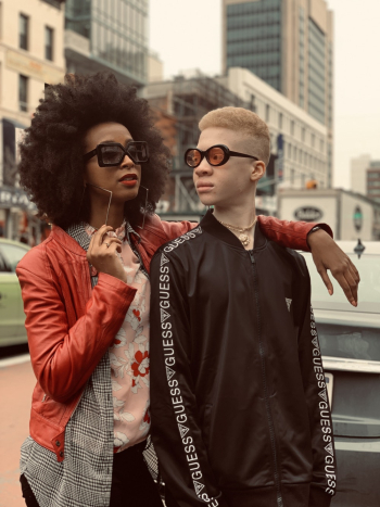 Two People Posing Two People Posing