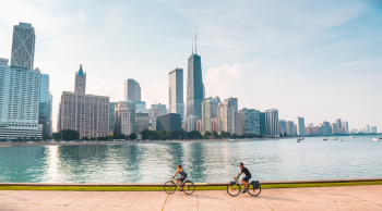 Two People Riding Bikes Two People Riding Bikes