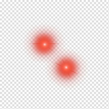 Two red light illustration, Light Red Circle Pattern, Red car light effect transparent background PNG clipart