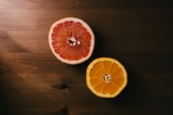 Two Sliced Citrus Fruits Two Sliced Citrus Fruits