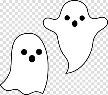 Two white ghosts illustration, Casper Ghost Halloween , Ghost transparent background PNG clipart