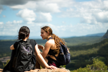 Two Woman Sitting Two Woman Sitting